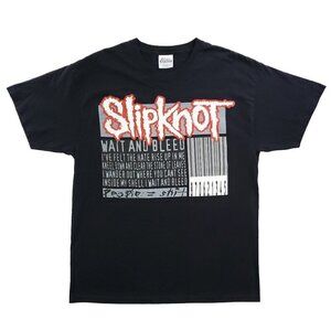 Slipknot Wait and Bleed T-Shirt People = S**t 2009 Barcode Lyrics Minty Large